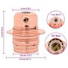 vidaXL Lamp Holders 2 pcs Rose Gold E27