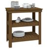 vidaXL Work Bench Honey Brown 78.5x50x80 cm Solid Wood Pine