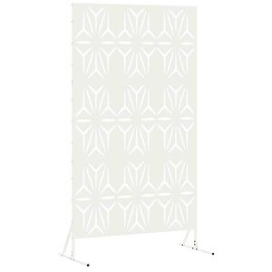 vidaXL Privacy Screen White 100 x 50 x 180 cm Steel