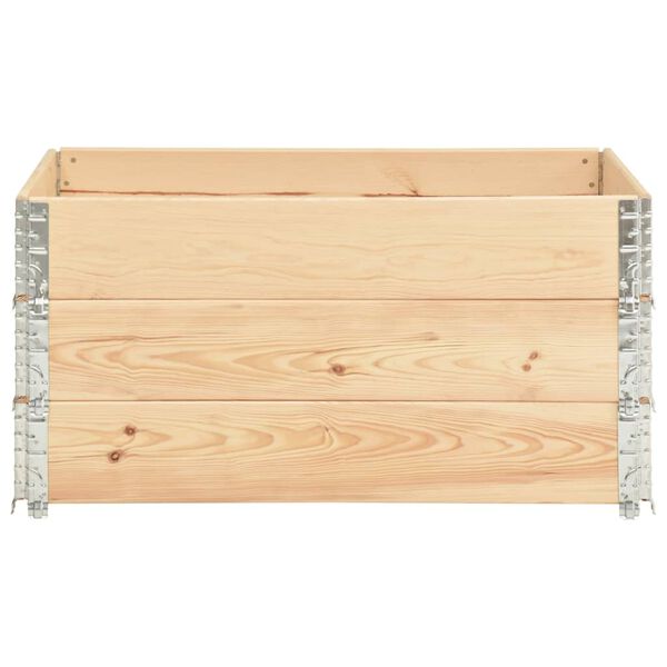 vidaXL Pallet Collars 3 pcs 80x120 cm Solid Pine Wood