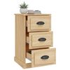 vidaXL Bedside Cabinet Sonoma Oak 39x39x67 cm Engineered Wood