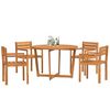 vidaXL 5 Piece Garden Dining Set Solid Wood Acacia