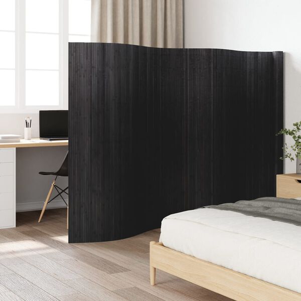 vidaXL Room Divider Grey 165x600 cm Bamboo