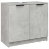 vidaXL Bathroom Cabinet Concrete Grey 64,5x33,5x59 cm Engineered Wood
