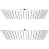 vidaXL Rain Shower Head 2 pcs Stainless Steel 30x40 cm
