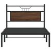 vidaXL Bed Frame without Mattress Brown Oak 100x190 cm Engineered Wood