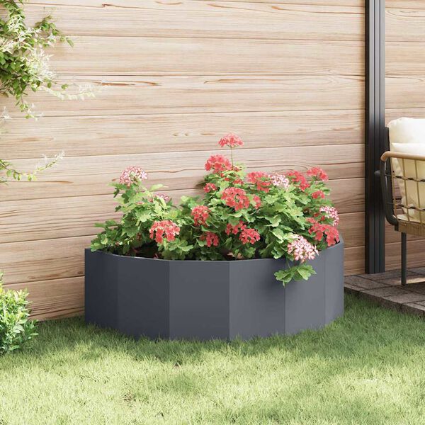 vidaXL Planter Anthracite 120 x 60 x 35 cm Steel