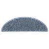 vidaXL Stair Mats Self-adhesive Sisal-Look 15 pcs 56x17x3 cm Blue