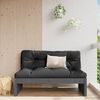 vidaXL Garden Middle Sofa Grey 120x80 cm Solid Wood Pine