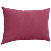 vidaXL Sofa Pillows 2 pcs Wine Red 60 x 40 cm Corduroy Fabric