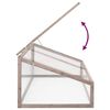 vidaXL Greenhouse Grey 110x58.5x39 cm Fir Wood