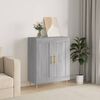 vidaXL Sideboard Grey Sonoma 69.5x34x90 cm Engineered Wood