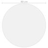 vidaXL Table Protector Transparent Ø 80 cm 2 mm PVC