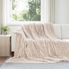 vidaXL Throw Blankets 6 pcs Beige 270 x 240 cm Fleece