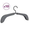 vidaXL Extendable Clothes Hangers 10 pcs Grey