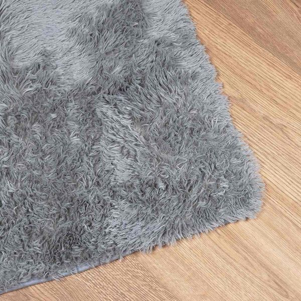 vidaXL Shaggy Rug High Pile NAVARRA Light Grey 130x200 cm Polyester
