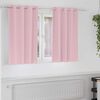 vidaXL Blackout Curtains with Rings 2 pcs Baby Pink 140 x 140 cm