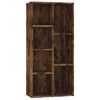 vidaXL Book Cabinet Smoked Oak 50x25x106 cm