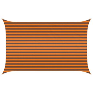 vidaXL Sun Shade Sail Orange and Brown 4 x 2.5 m 100% Polyester Oxford