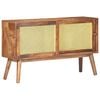 vidaXL Sideboard 112x30x65 cm Solid Mango Wood