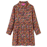 Kids' Dress with Long Sleeves Multicolour 92
