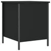 vidaXL Storage Bench Black 40x42.5x50 cm Engineered Wood