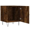 vidaXL Bedside Cabinet Smoked Oak 40x40x50 cm Engineered Wood