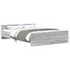 vidaXL Bed Frame without Mattress Grey Sonoma 120x190 cm