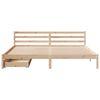 vidaXL Bed Frame without Mattress 200x200 cm Solid Wood Pine