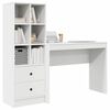 vidaXL Desk with Drawer 2 pcs White