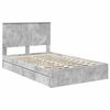 vidaXL Storage Bed Concrete Grey 135 x 190 cm Engineered Wood