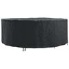 vidaXL Furniture Cover Black 244 x 244 x 85 cm 600D Oxford Fabric