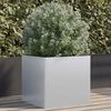 vidaXL Planter Silver 49x47x46 cm Galvanised Steel