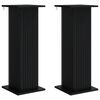 vidaXL Plant Stand 2 pcs Black 30.5 x 30 x 80.5 cm Engineered Wood