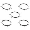 vidaXL Lawn Aerator Clamp with Spikes 5 pcs Black &Oslash; 320 mm Iron