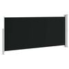 vidaXL Retractable Side Awning 140 x 300 cm Black