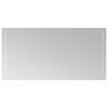 vidaXL LED Bathroom Mirror Transparent 100 x 50 cm Tempered Glass