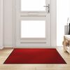 vidaXL Doormat Red and Black 120 x 180 cm Polypropylene and vinyl
