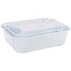 vidaXL Glass Food Storage Containers 4 Pieces