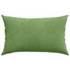 vidaXL Sofa Pillows 2 pcs Light green 50 x 30 cm Corduroy Fabric