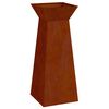 vidaXL Pillar Planter 2 pcs Silver 40 x 40 x 100 cm Weathering Steel