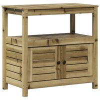 vidaXL Potting Table with Shelves 82.5x45x81 cm Impregnated Wood Pine