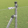 vidaXL Fence Post Silver 100 x 0.8 m (13 mm mesh) Steel