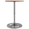 vidaXL Bar Table &Oslash;50x89.5 cm Solid Wood Beech