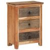 vidaXL Side Cabinet 55x33x75 cm Solid Wood Acacia