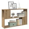 vidaXL Book Cabinet Artisian Oak 100x24x63 cm Engineered Wood