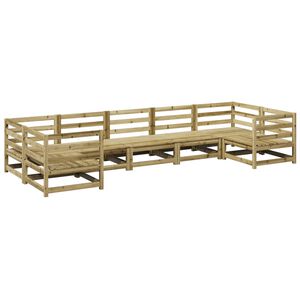 vidaXL 7 Piece Garden Sofa Set Impregnated Wood&nbsp;Pine