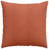 vidaXL Sofa Pillows 2 pcs Red Orange 60 x 60 cm Corduroy Fabric