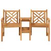 vidaXL Outdoor Chairs Brown 152 x 63 x 89 cm Solid teak wood