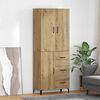 vidaXL Highboard Artisan Oak 69.5 x 34 x 180 cm Engineered Wood